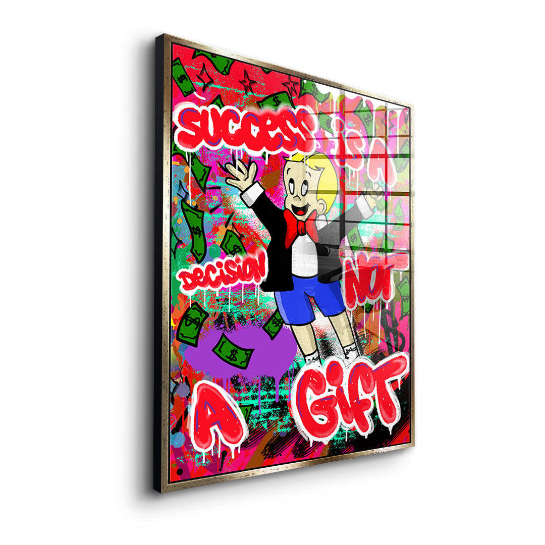 Success is a decision - acrylic glass