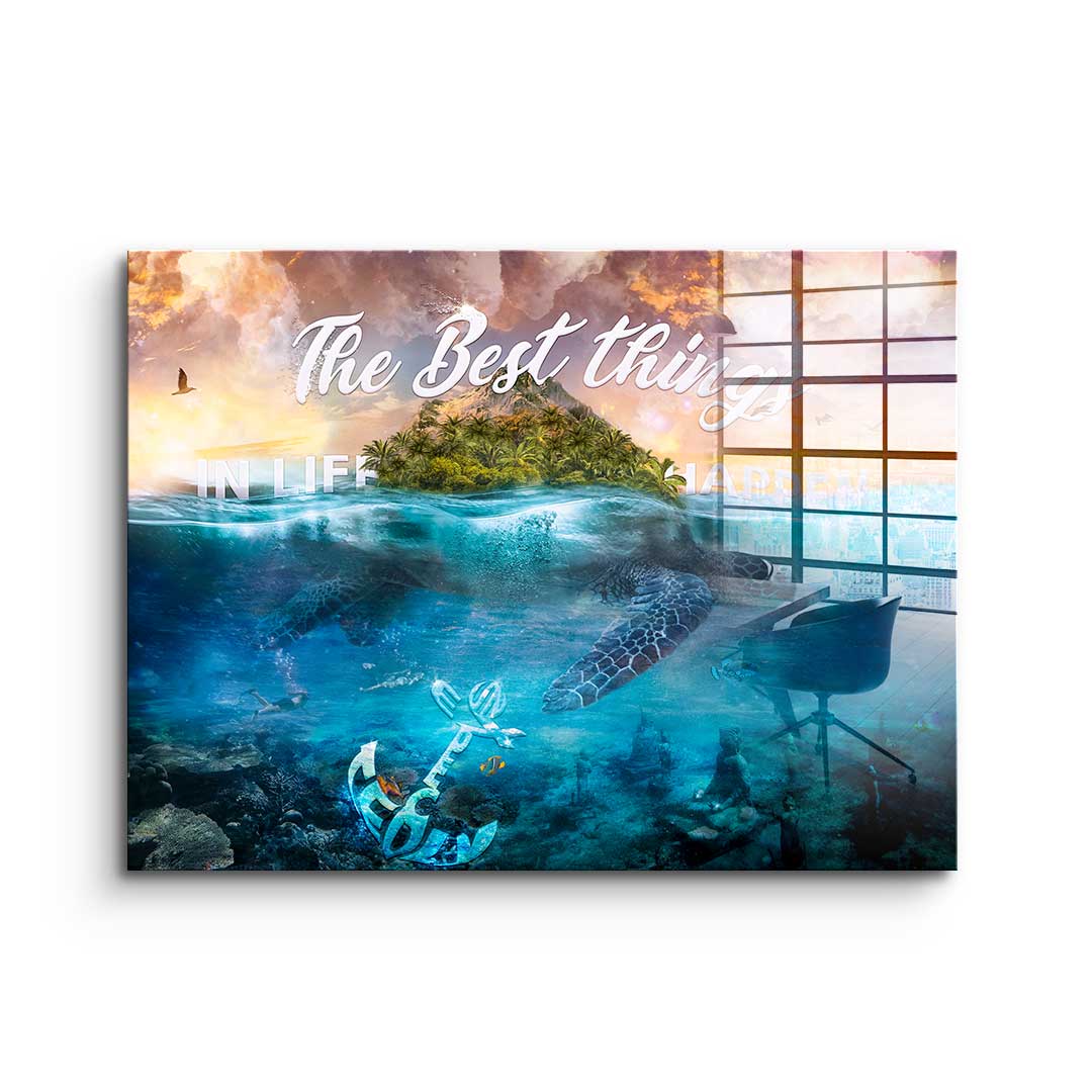 The Best Things in Life Happen Unexpectedly - Acrylglas
