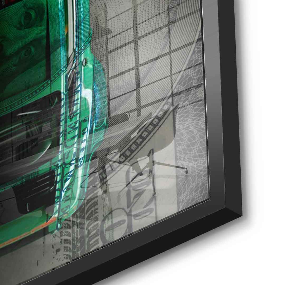 Green Dollar Car - Acrylglas