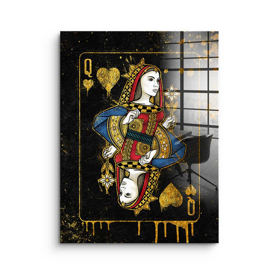 Queen Card - Acrylic glass – front