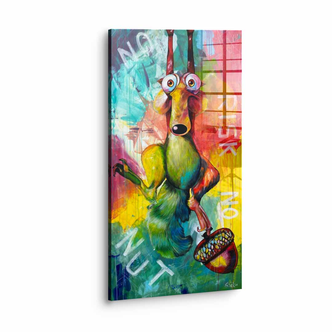 No Risk No Nut - Acrylglas