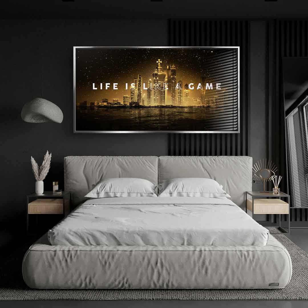 Life is like a game - acrylic glass