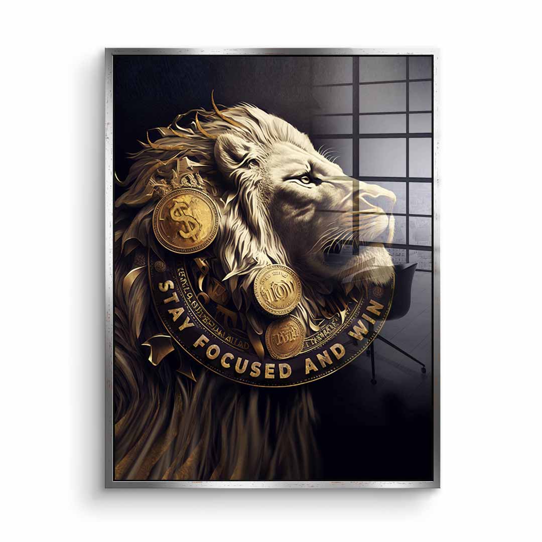 Stay focused and win - acrylic glass