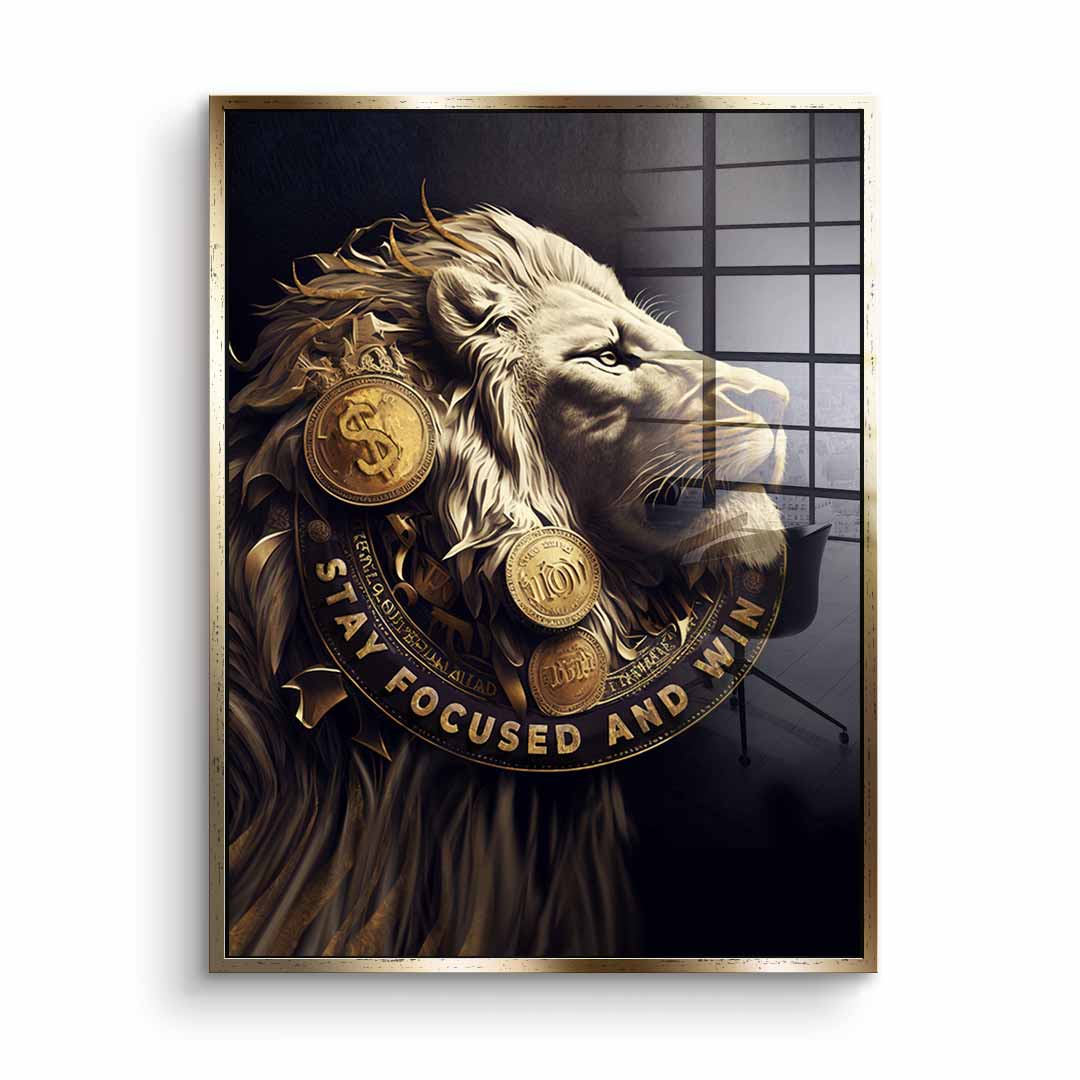 Stay focused and win - acrylic glass