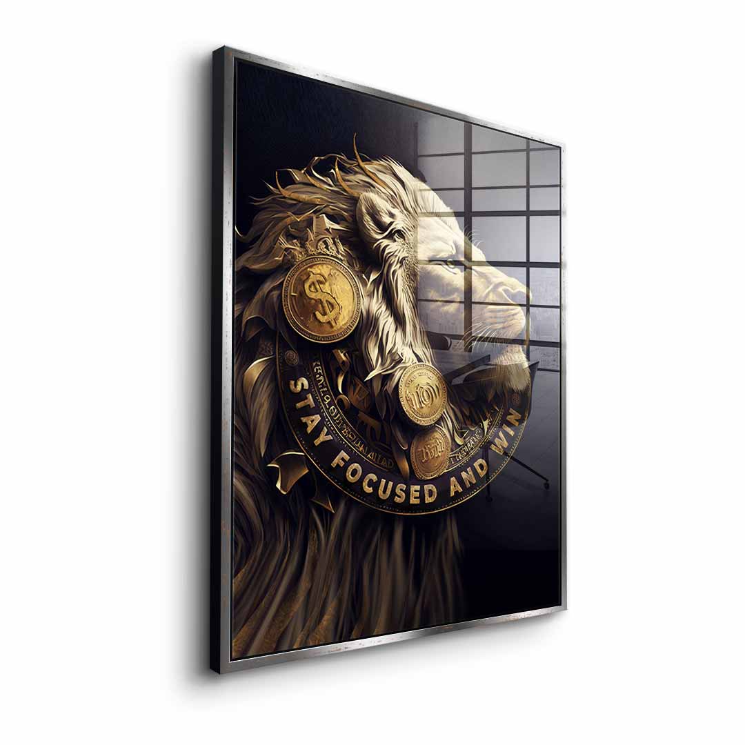 Stay focused and win - acrylic glass