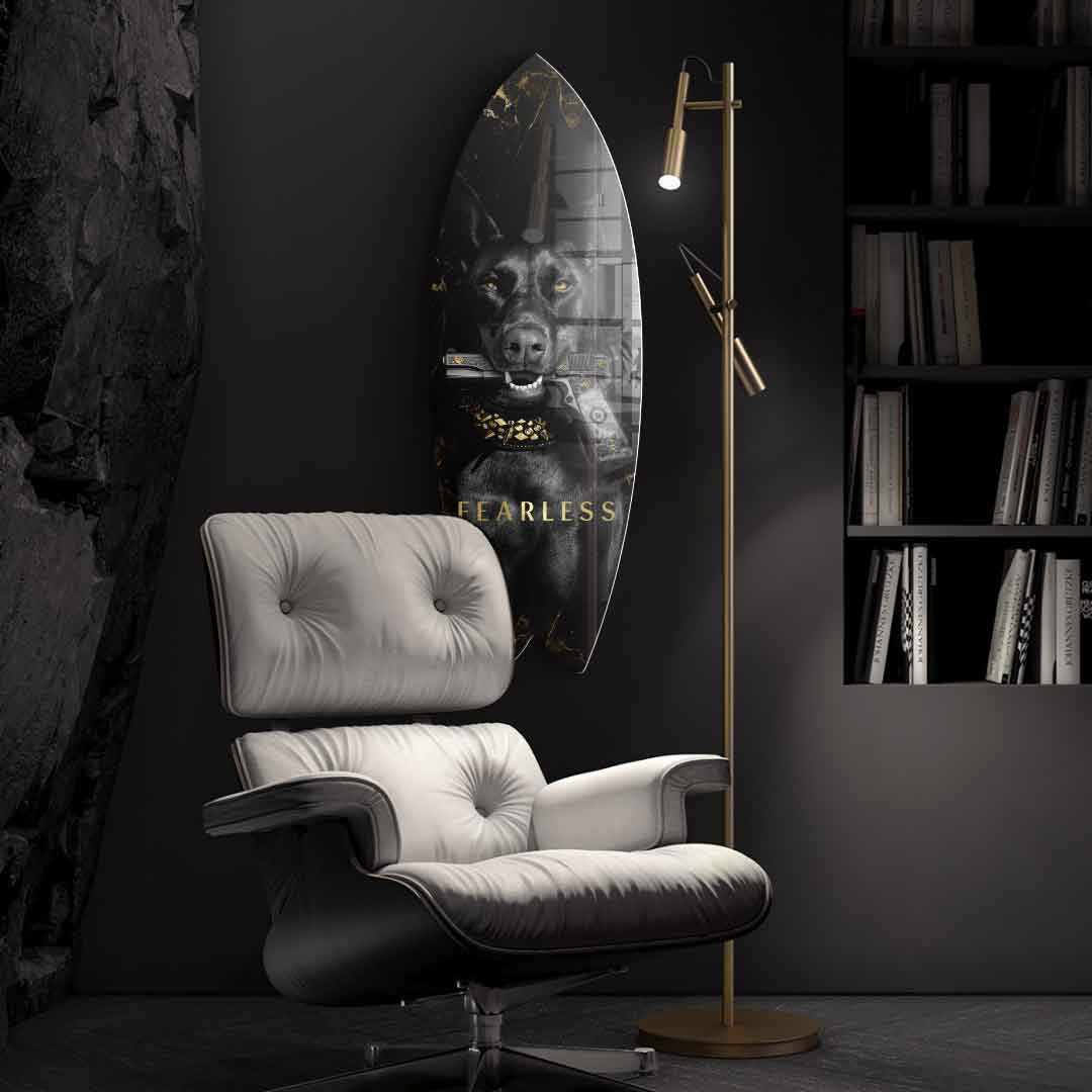 Surfboard Luxury Dog - Acrylglas