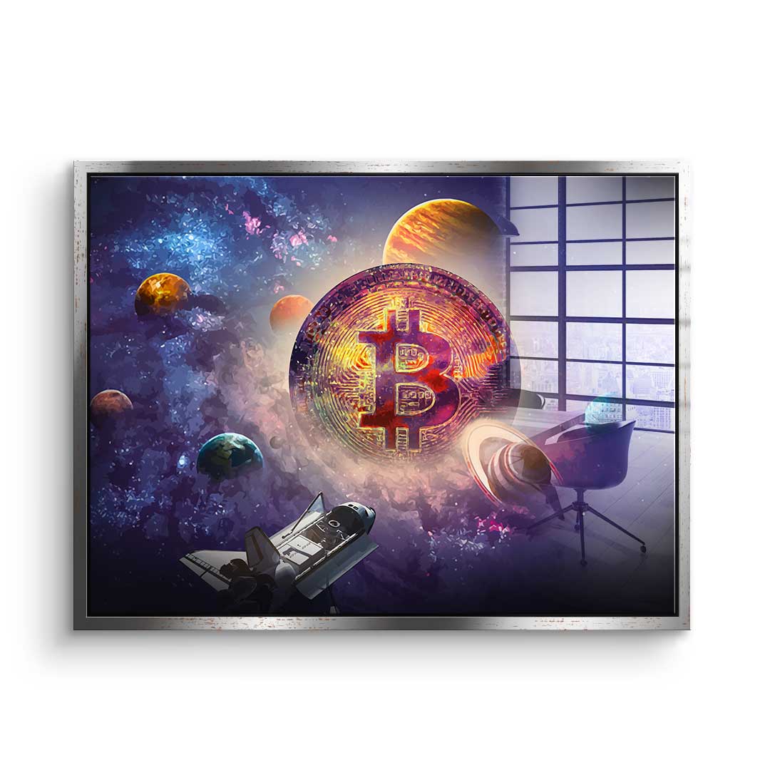 Bitcoin universe - acrylic glass