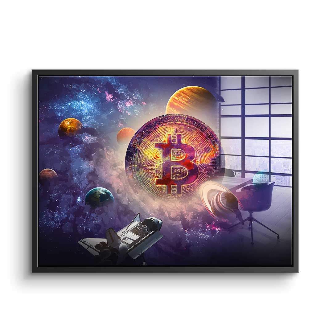 Bitcoin universe - acrylic glass