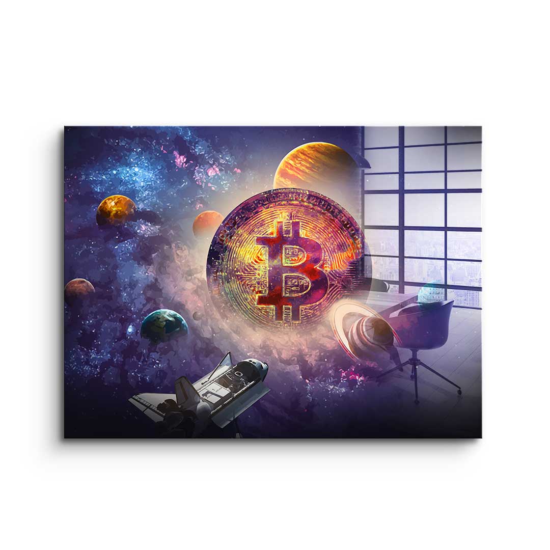 Bitcoin universe - acrylic glass