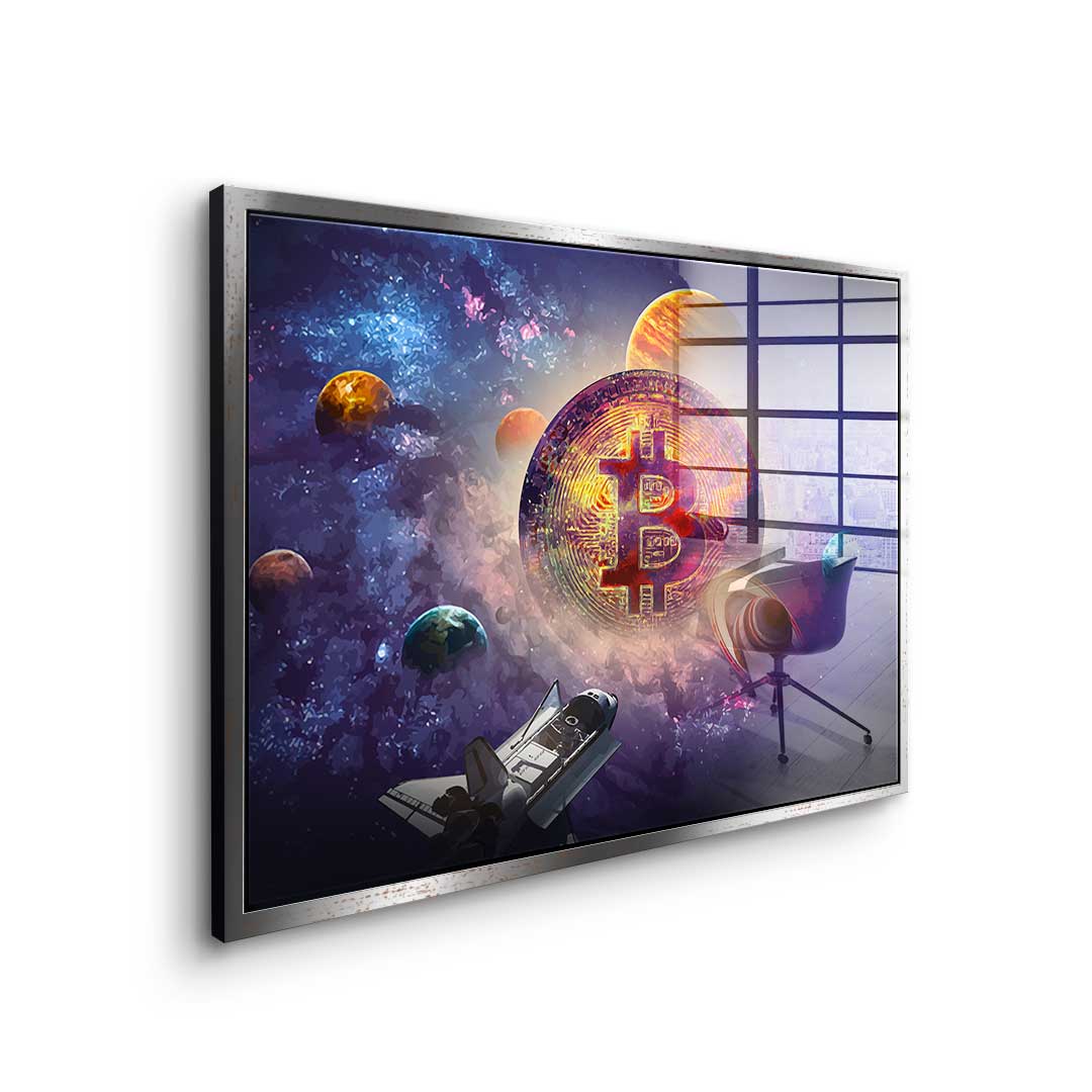 Bitcoin universe - acrylic glass