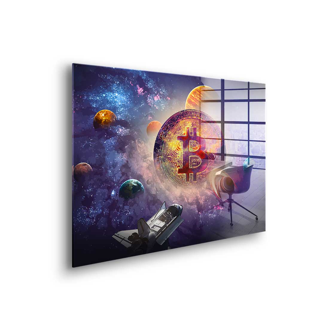 Bitcoin universe - acrylic glass
