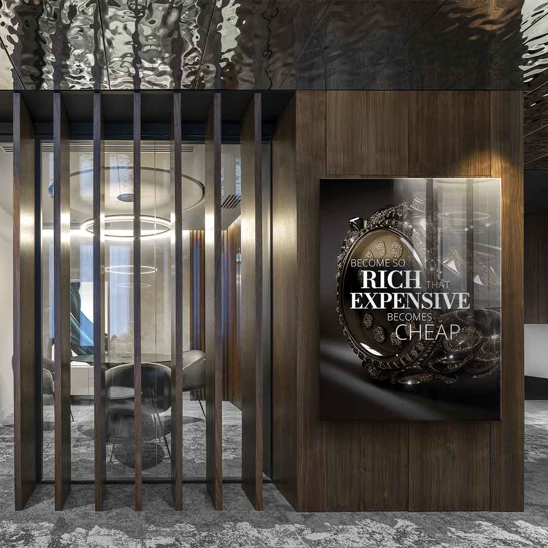 Become so rich - acrylic glass