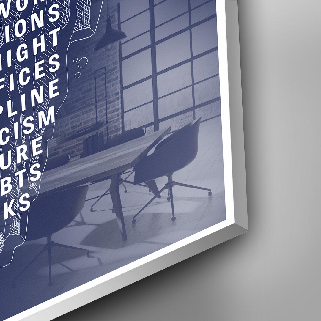 Eisberg of the success #infographik - acrylic glass