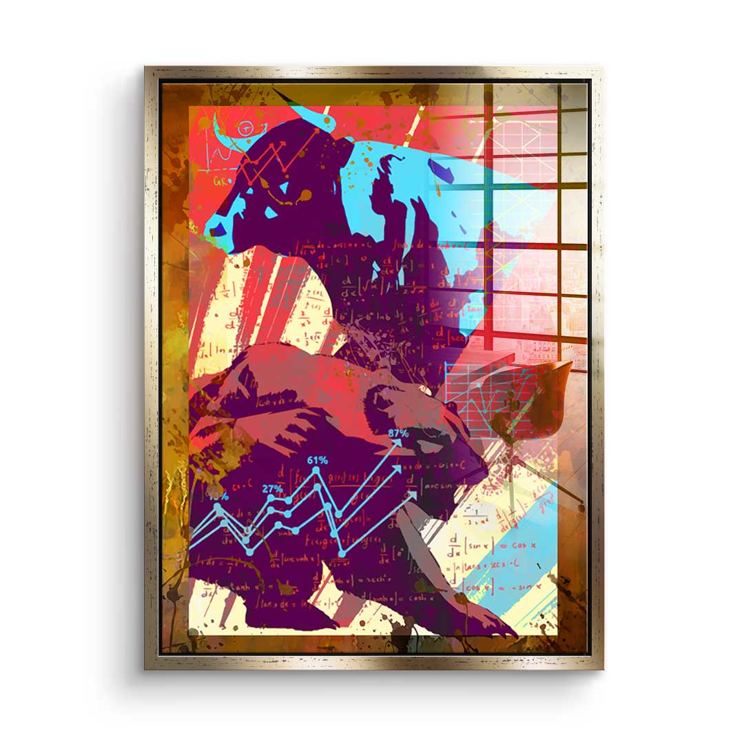 Bull & Bear - Acrylic glass