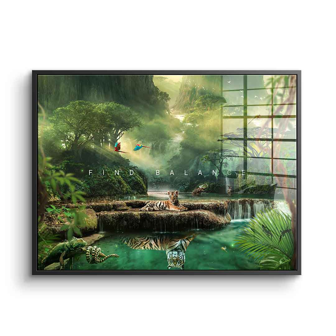 Find balance - acrylic glass