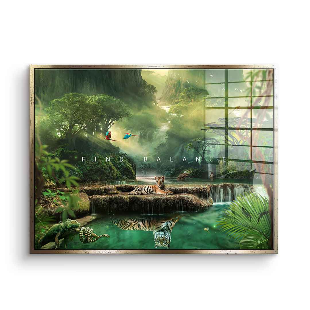 Find balance - acrylic glass