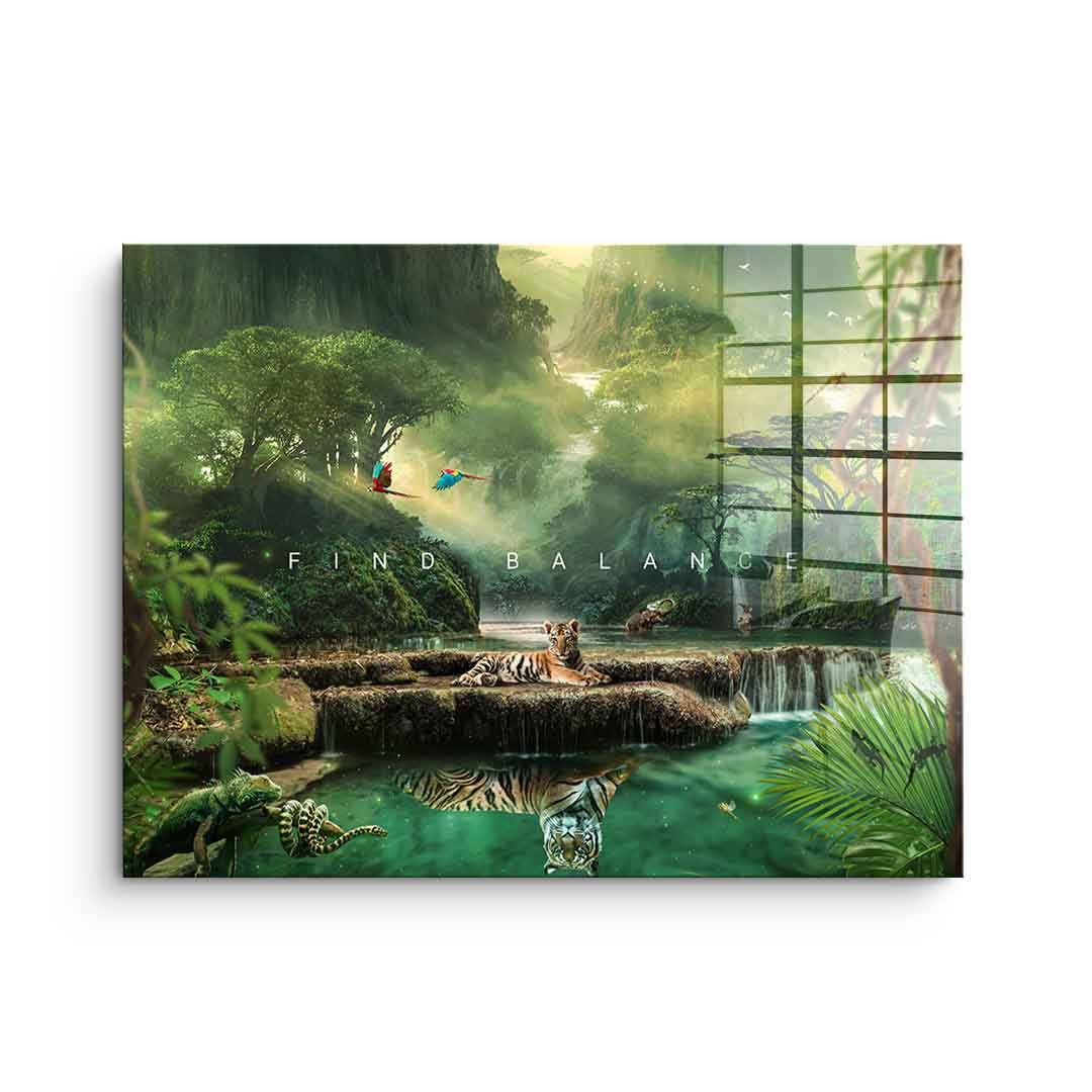 Find balance - acrylic glass