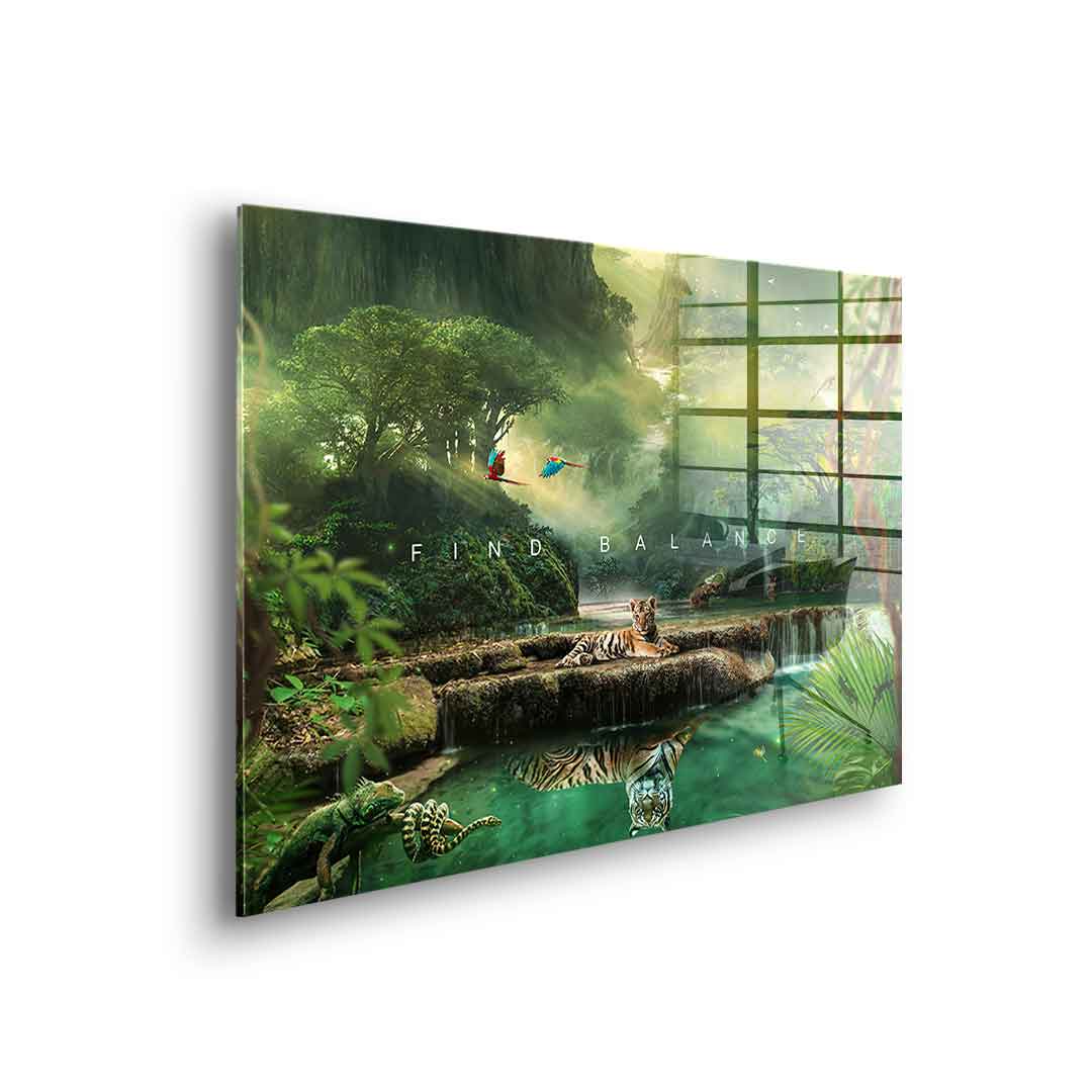 Find balance - acrylic glass
