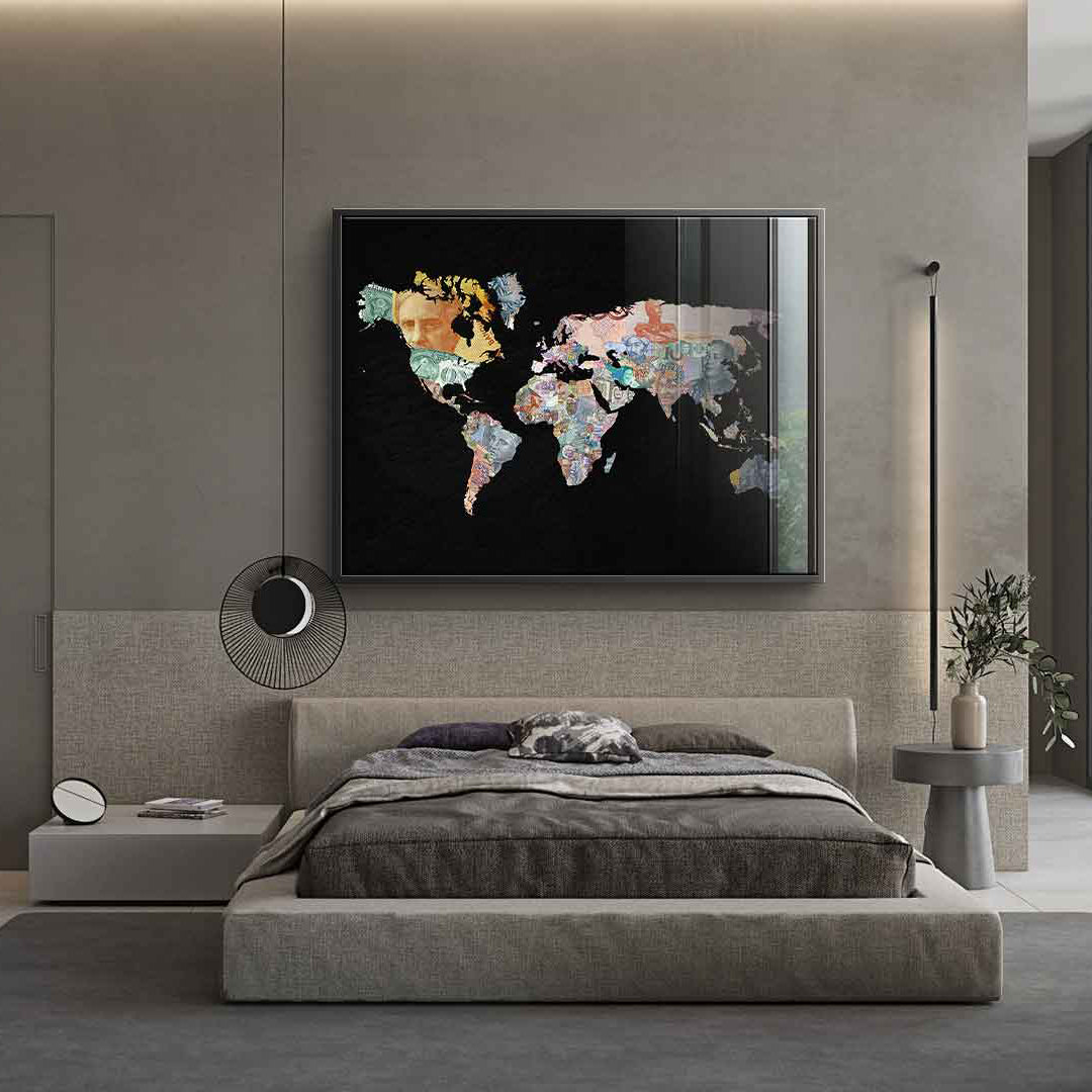 Geld regiert die Welt - Black Edition - Acrylglas