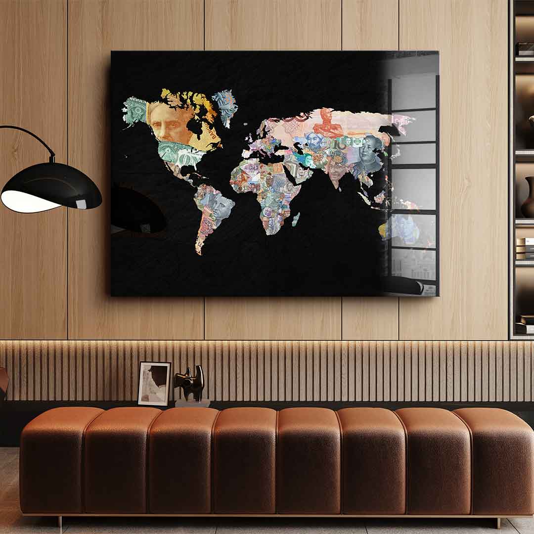Geld regiert die Welt - Black Edition - Acrylglas