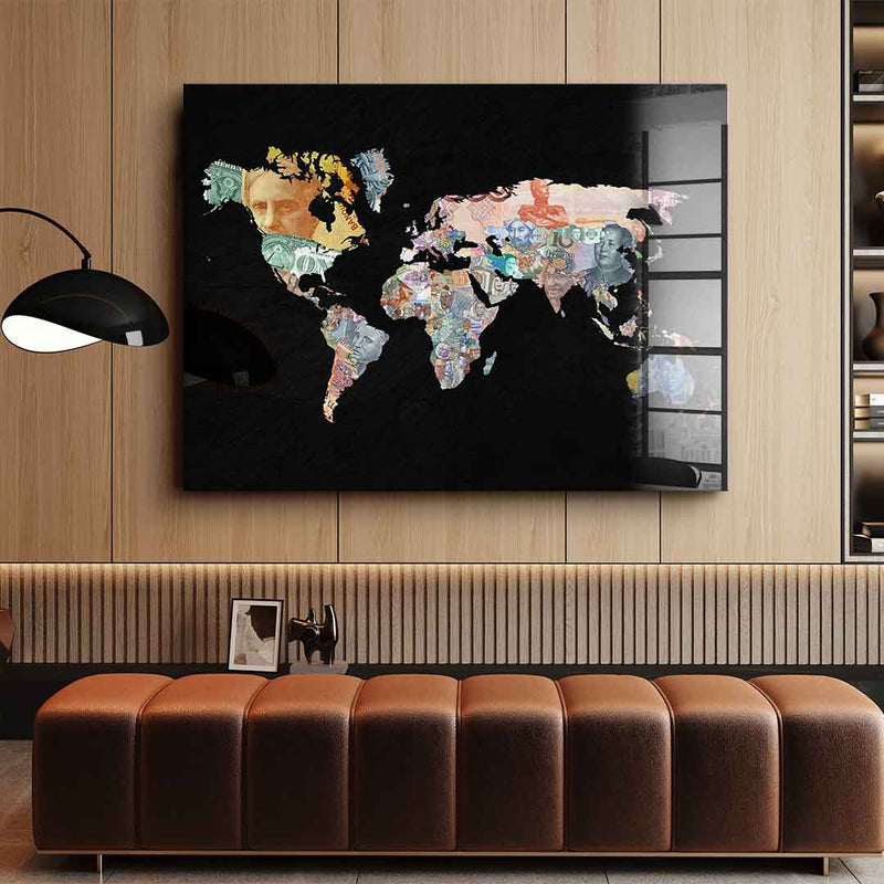 Geld regiert die Welt - Black Edition - Acrylglas