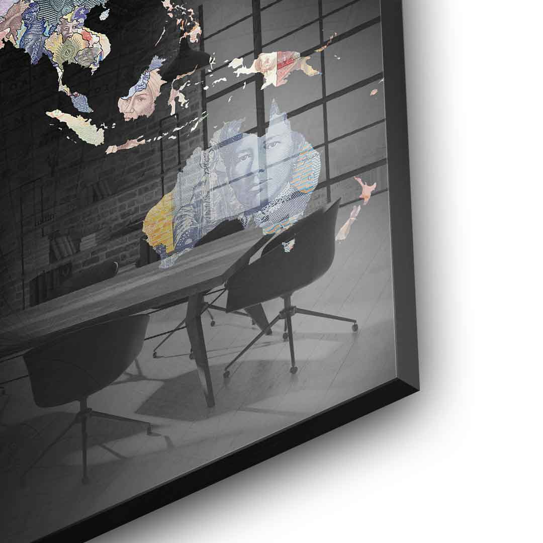 Geld regiert die Welt - Black Edition - Acrylglas