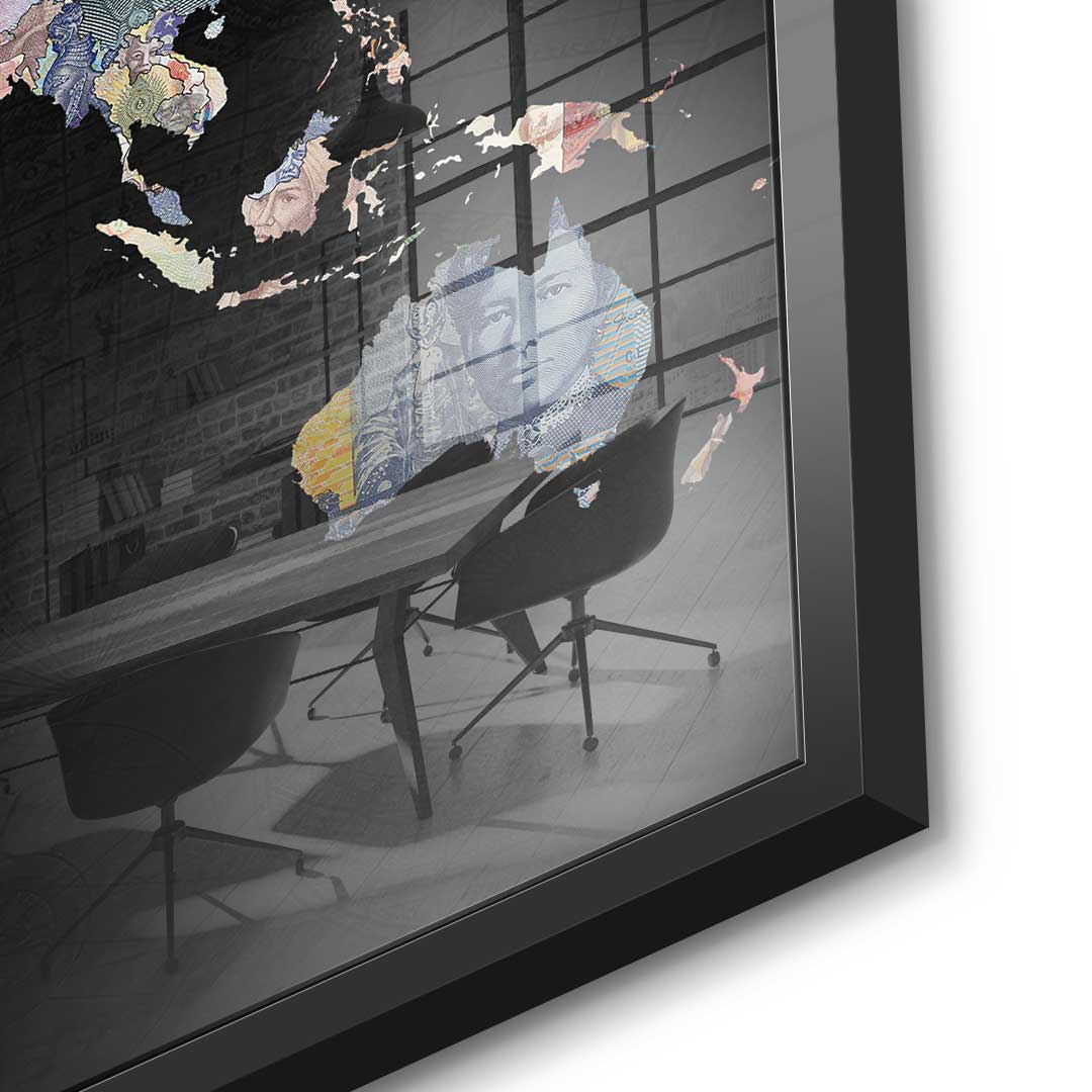 Geld regiert die Welt - Black Edition - Acrylglas