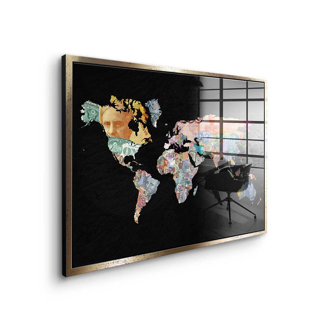 Geld regiert die Welt - Black Edition - Acrylglas