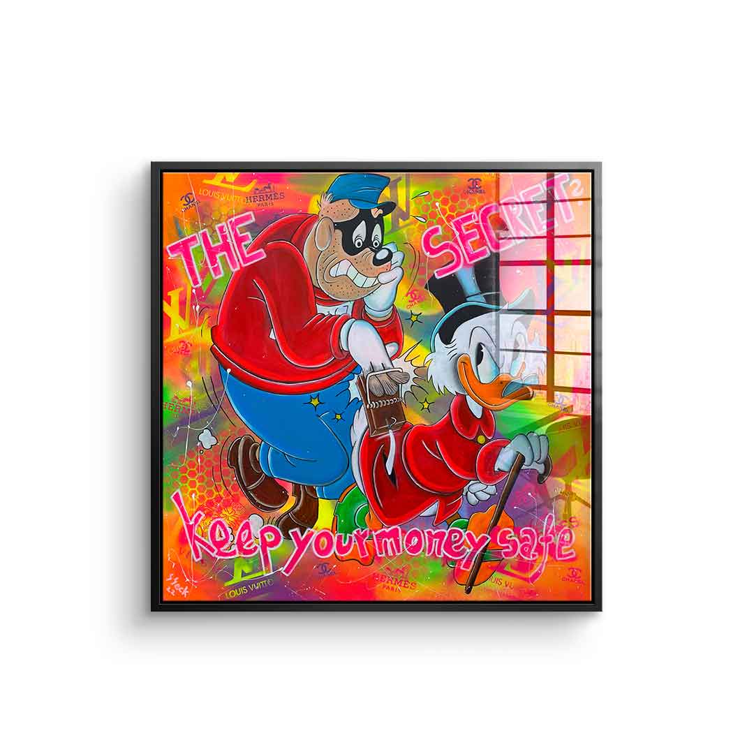 Keep your money safe - acrylic glass