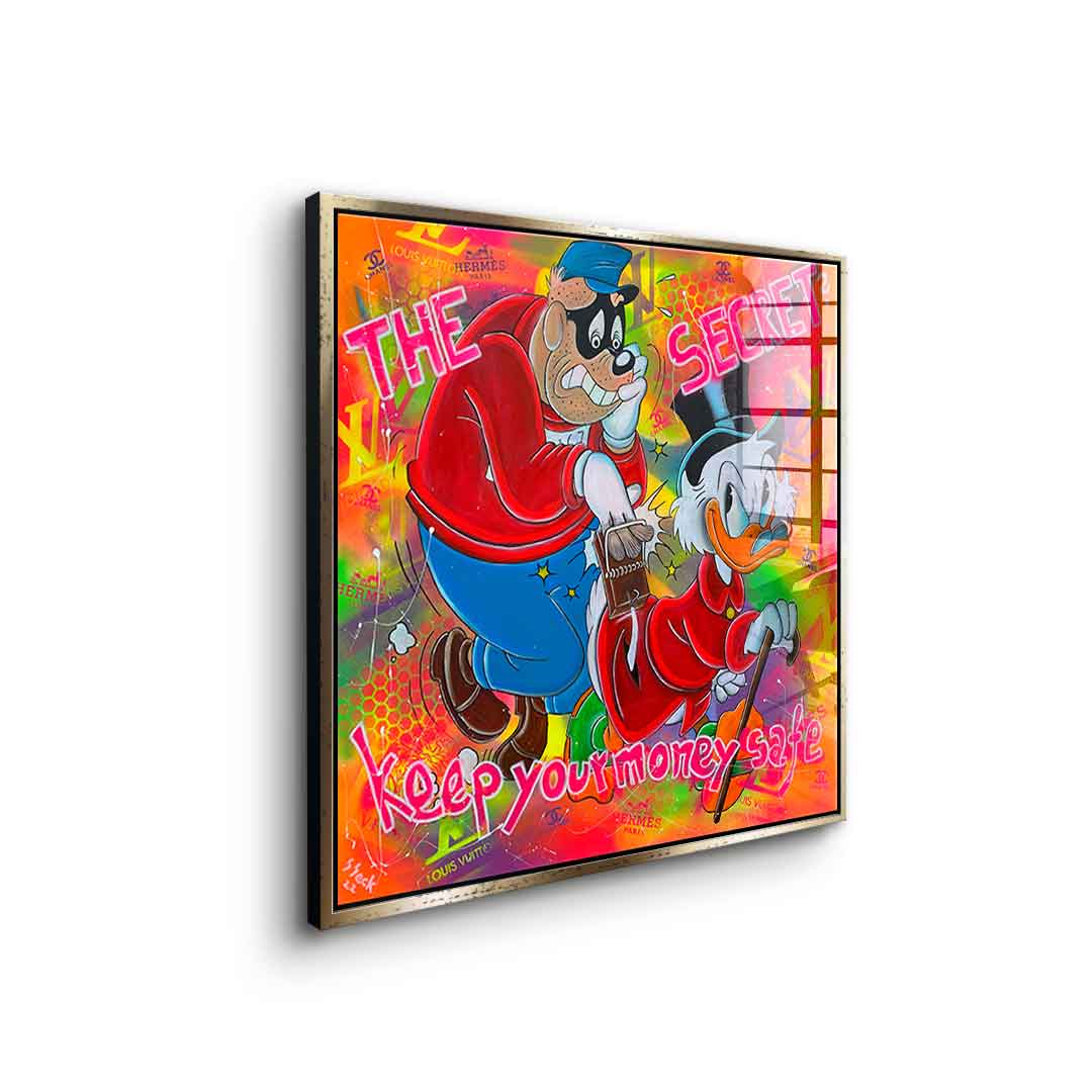 Keep your money safe - acrylic glass