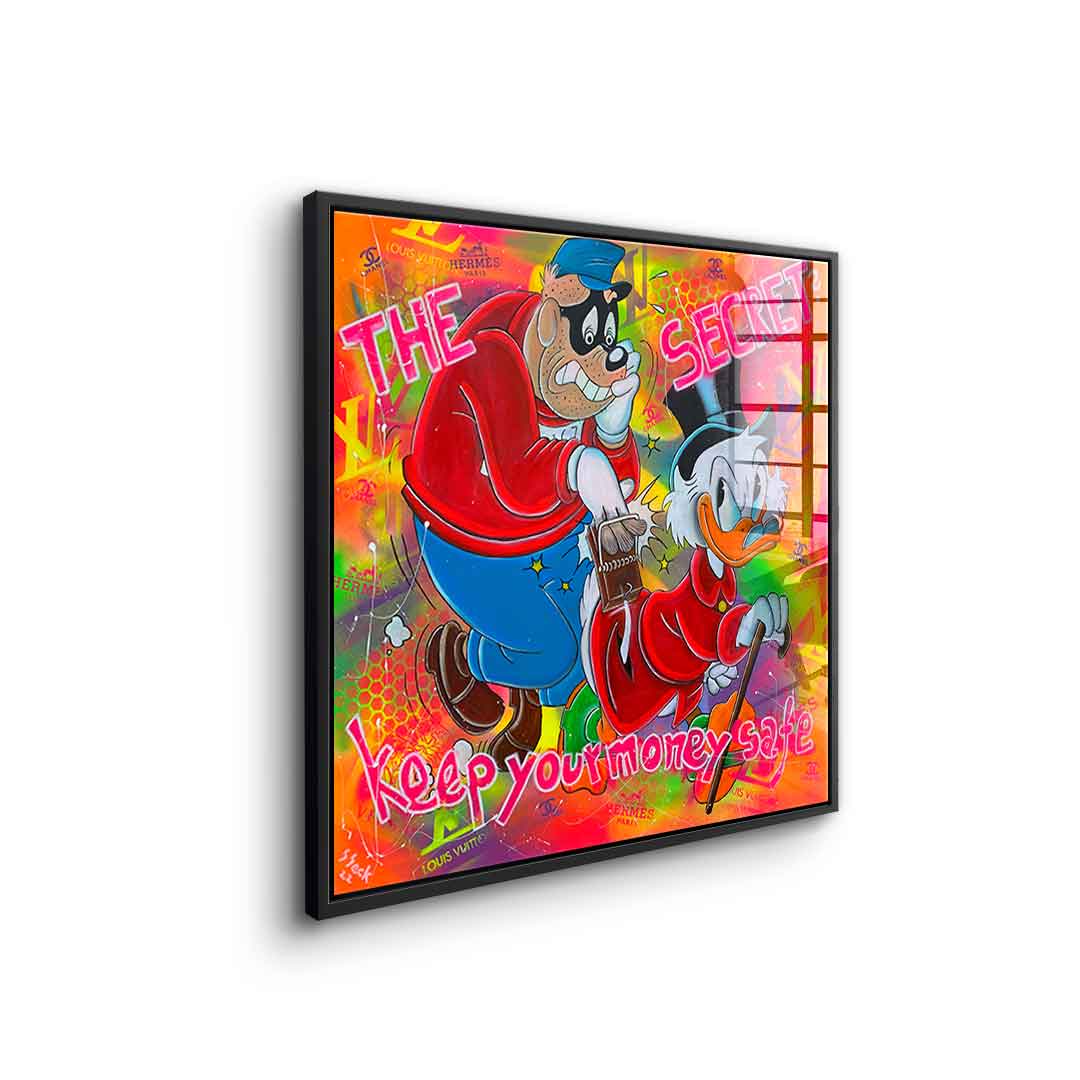 Keep your money safe - acrylic glass