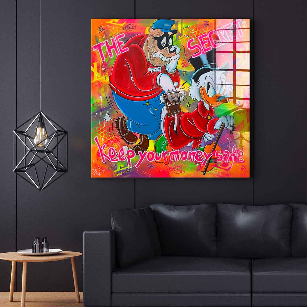 Keep your money safe - acrylic glass