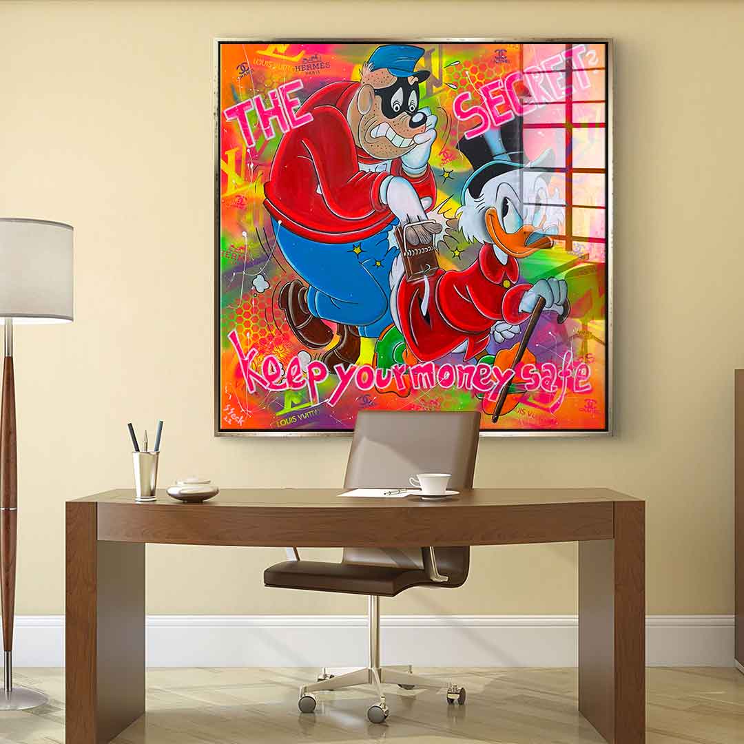 Keep your money safe - acrylic glass