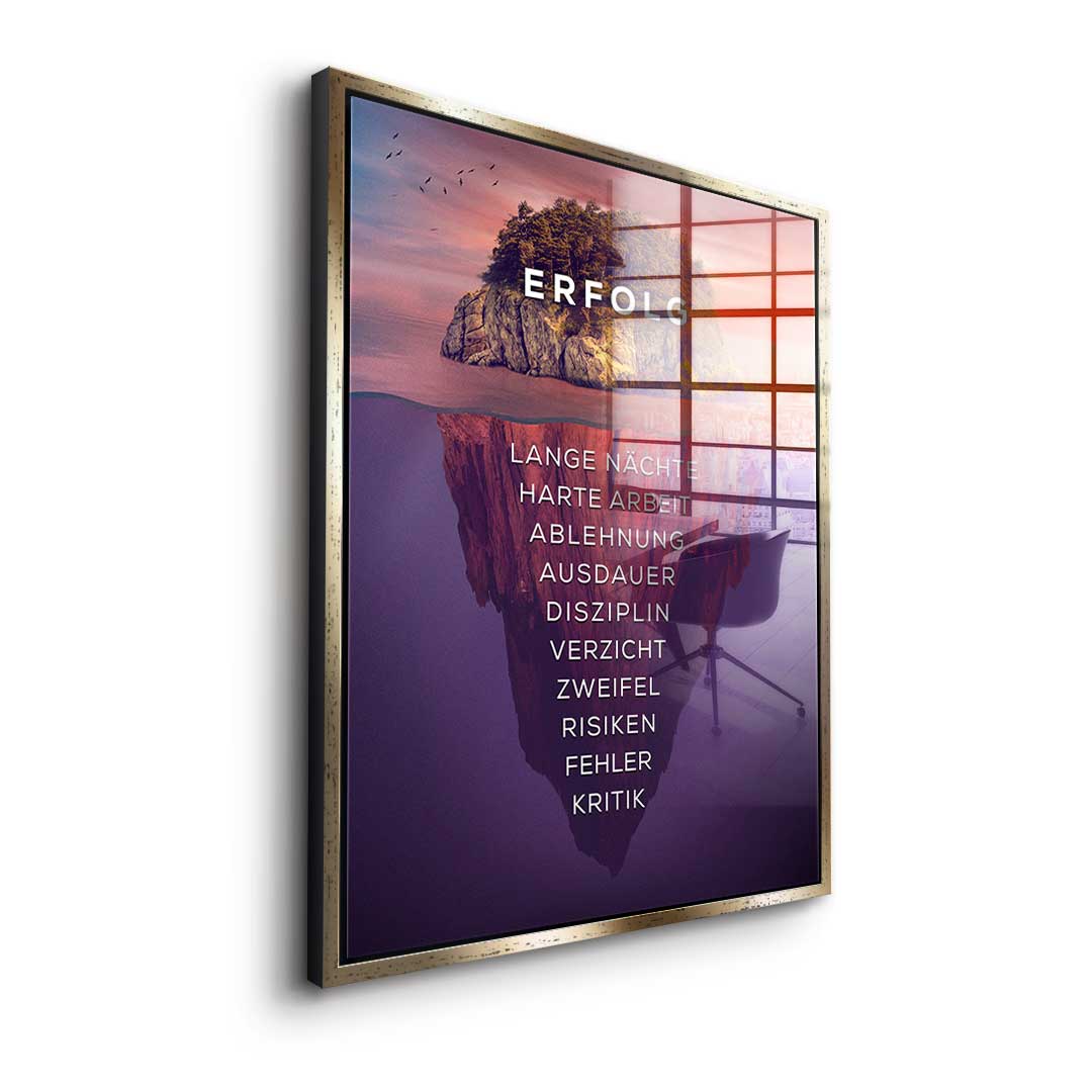 Island of success - acrylic glass
