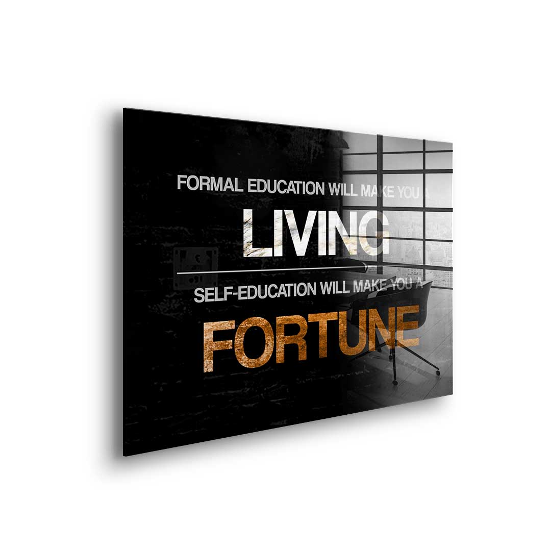 Formal Education vs. Self Education - Acrylglas
