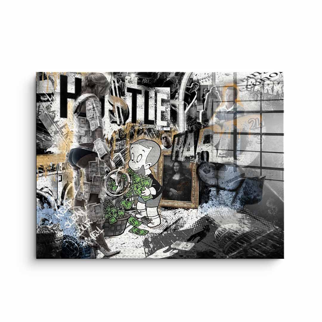 Hustle Hard - Acrylglas
