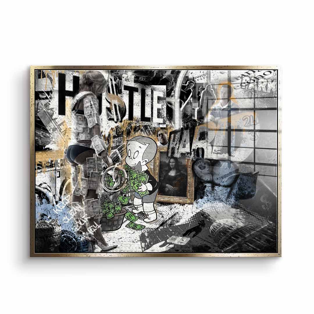 Hustle Hard - Acrylglas