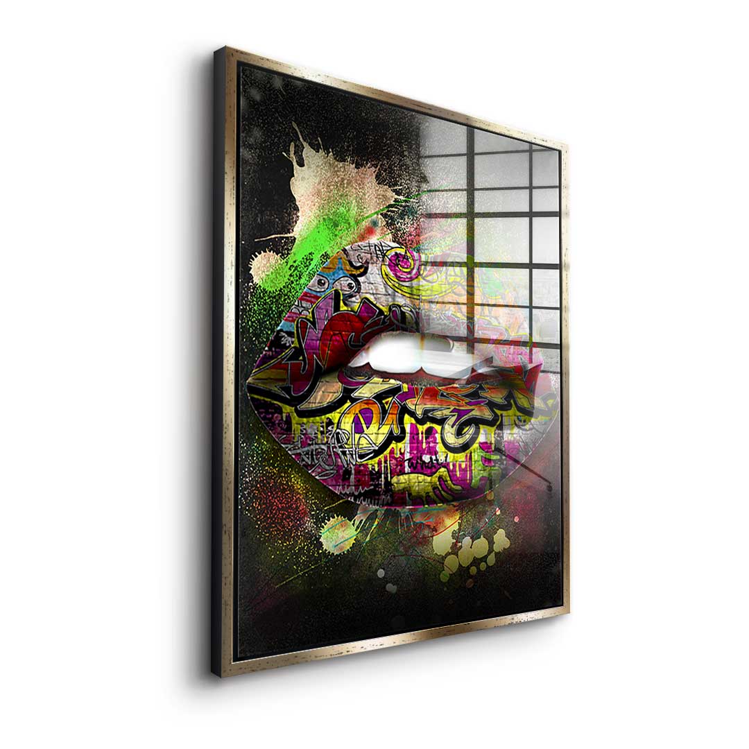 Graffiti Lips - Acrylglas