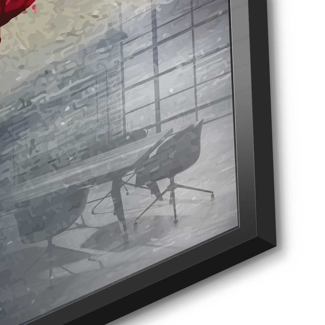 Lippen X Rosen - Acrylglas