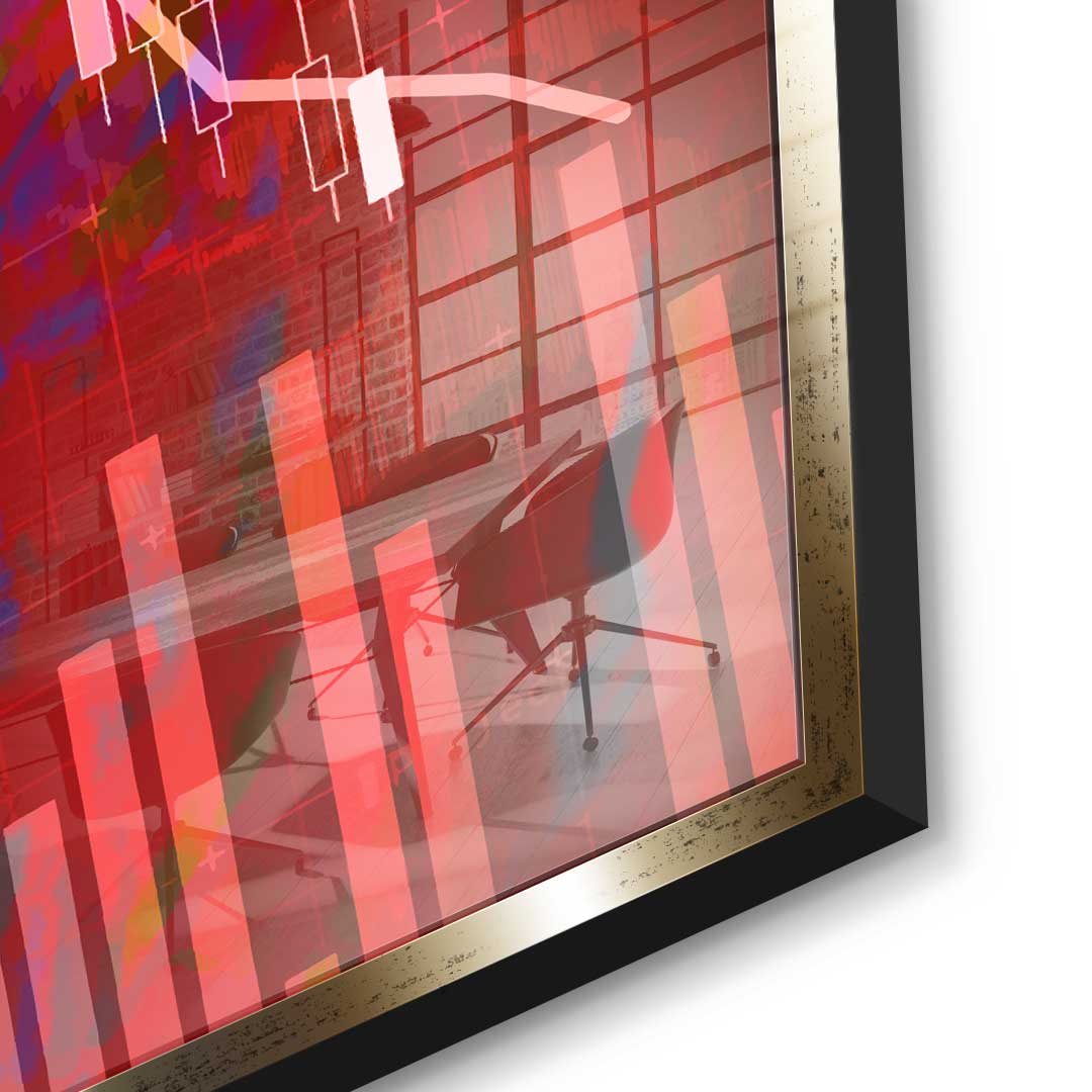 Red power - acrylic glass