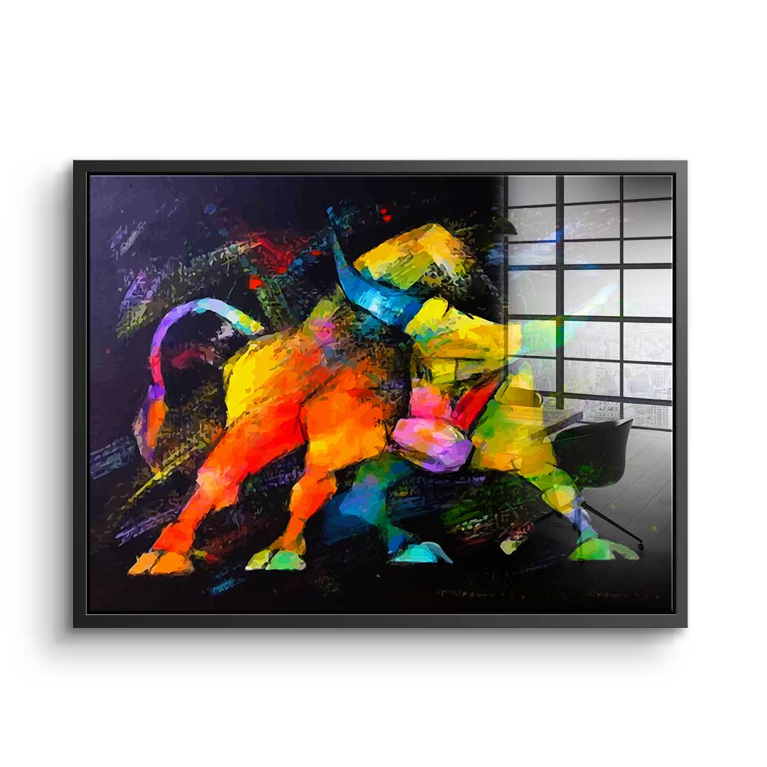 Wilder Bulle - Acrylglas