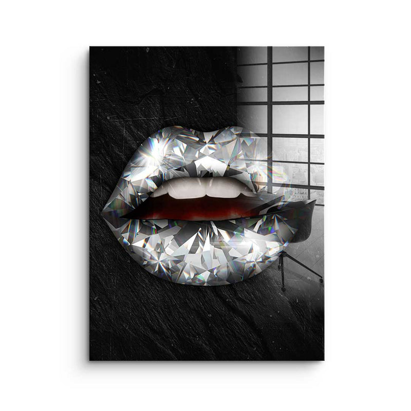 Lippen X Diamant - Acrylglas