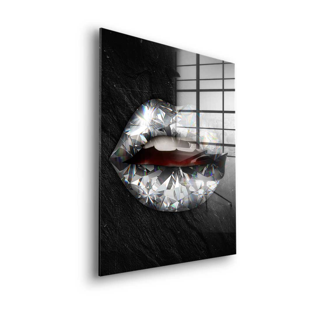 Lips x diamond - acrylic glass