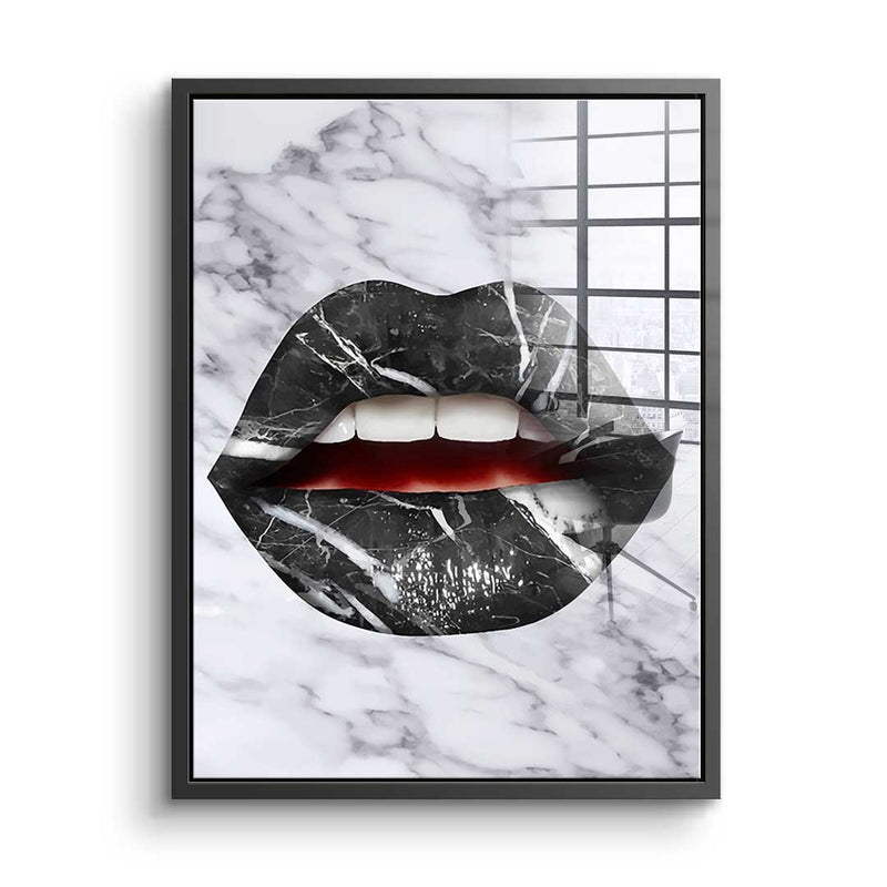 Lippen X Marmor - Acrylglas