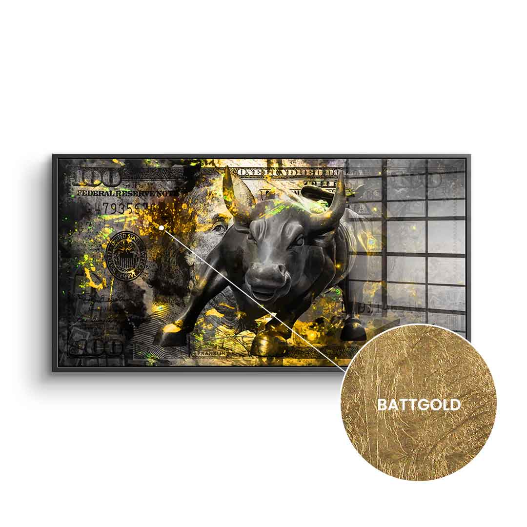 Black Bull - gold leaf