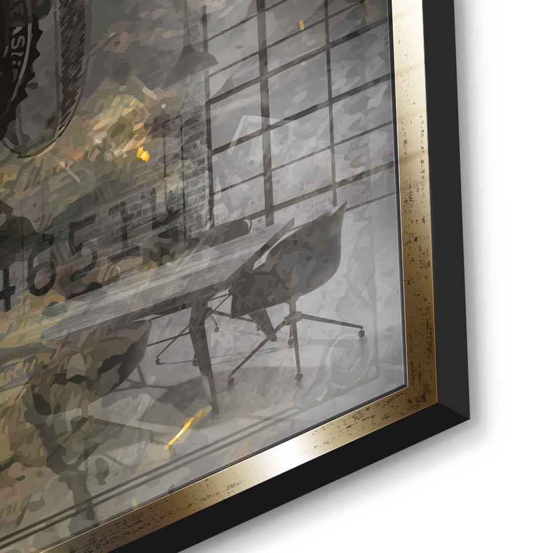Black Bull - gold leaf