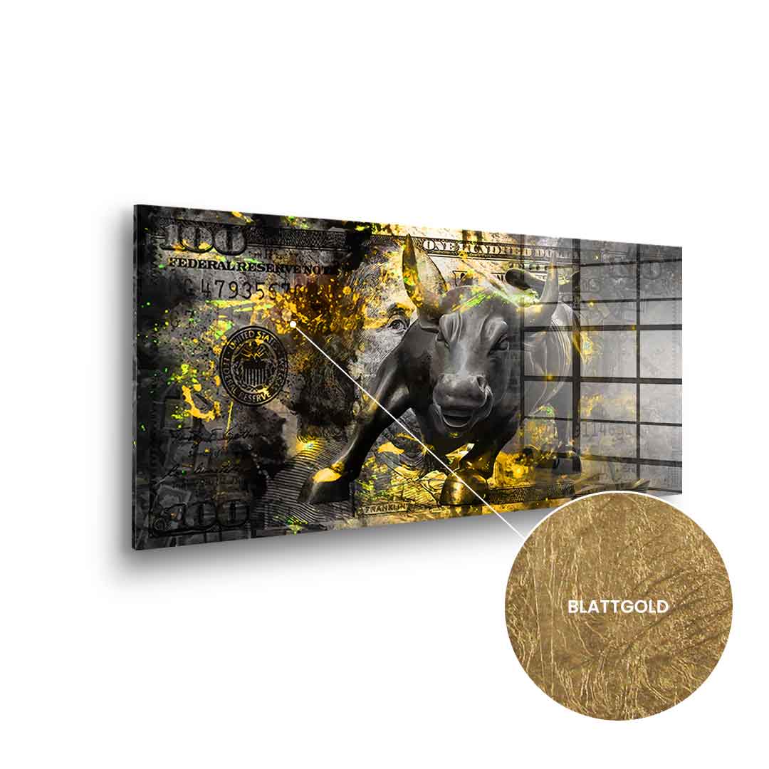 Black Bull - gold leaf