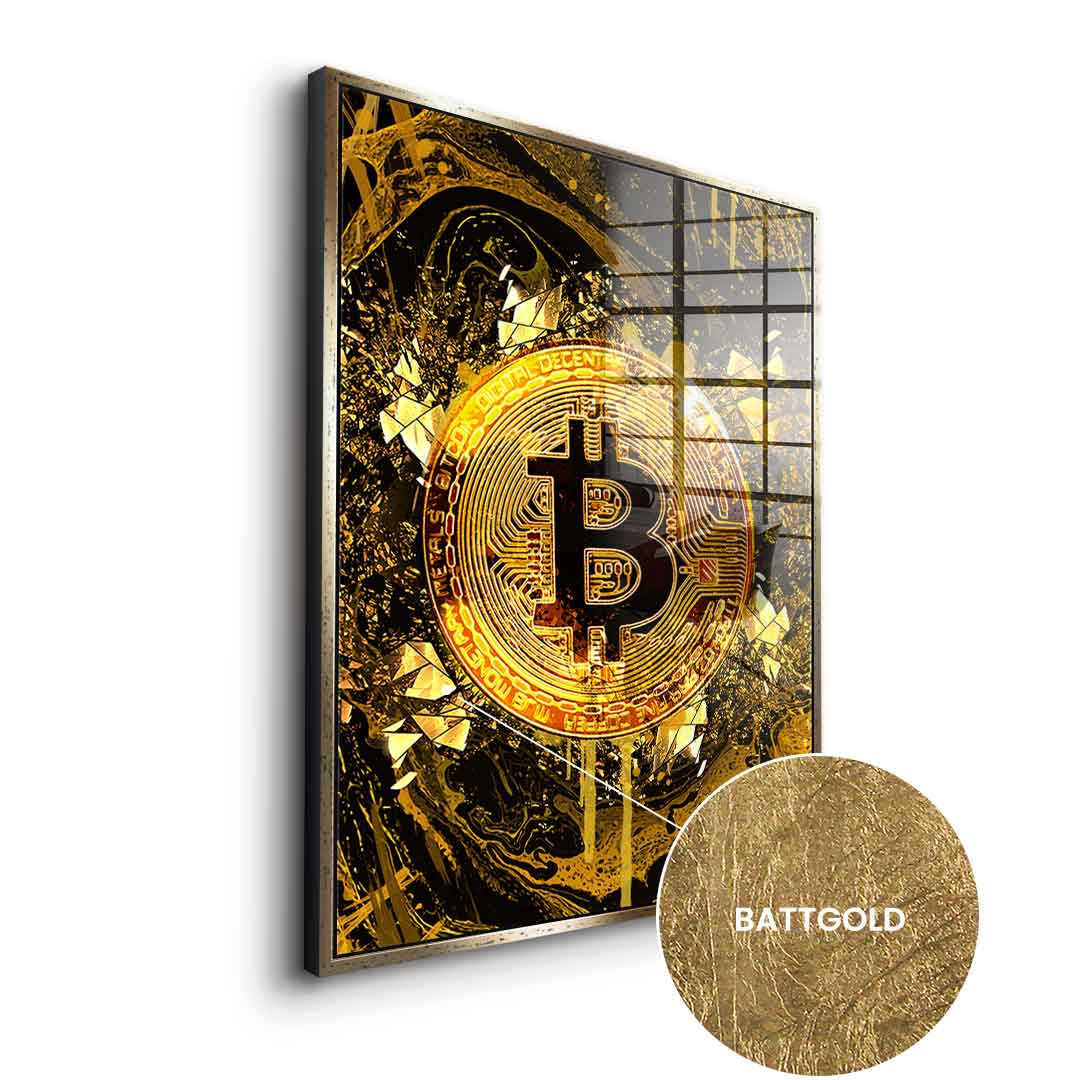 Goldrush Bitcoin - Blattgold