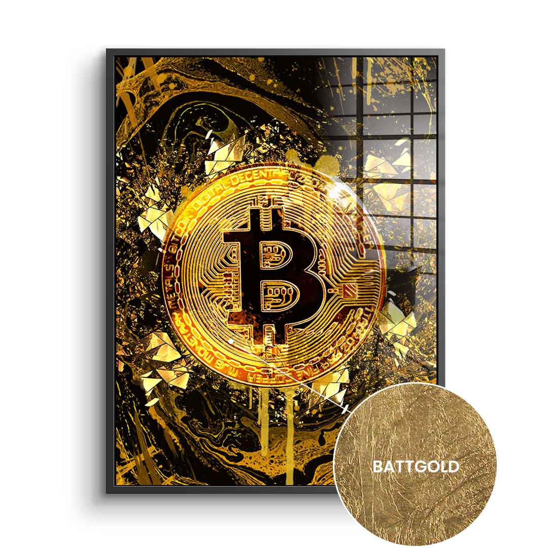 Goldrush Bitcoin - Blattgold