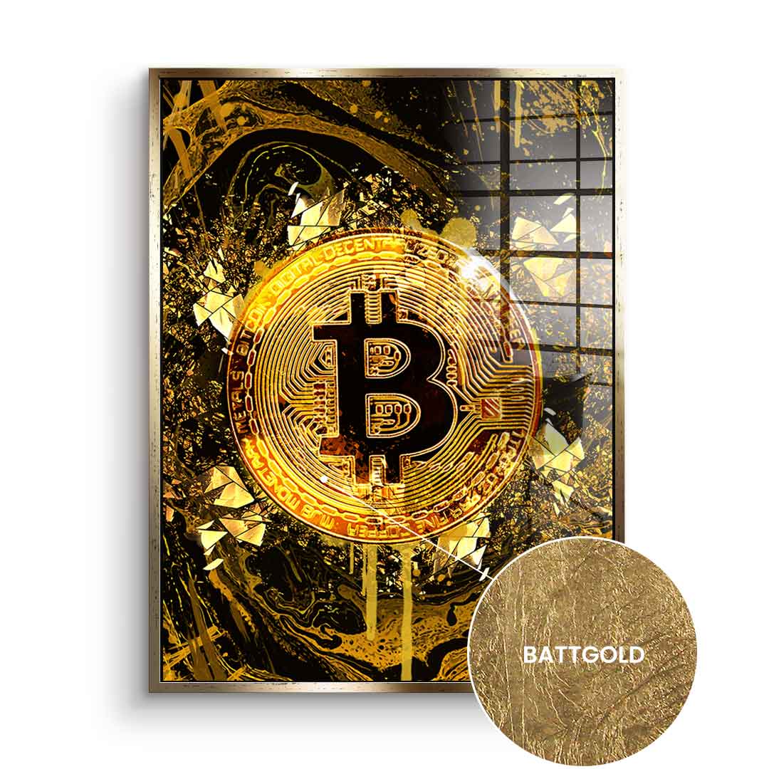 Goldrush Bitcoin - Blattgold